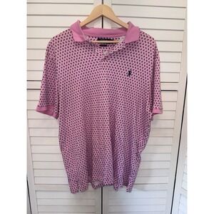 Polo Ralph Lauren Polo Shirt Mens Pink Paisley Classic Fit XL